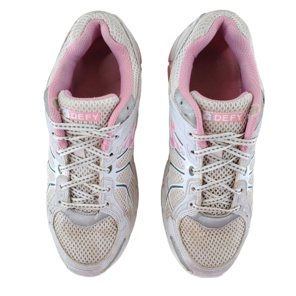 G Defy Shoes Women sz 8 White Pink Athletic Casual Lace Up Gravity Defyer Shoes - Picture 3 of 16